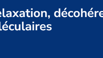 Couplages, relaxation, décohérence dans les systèmes moléculaires